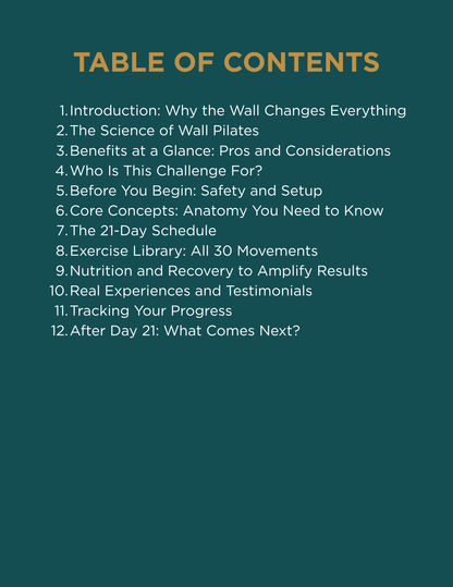 Wall Pilates for Core Strength: The 21-Day No-Equipment Challenge